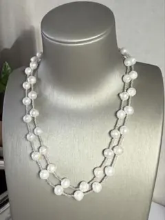 2way 本真珠 ロングネックレス 8mm パール 冠婚葬祭 90cm - メルカリ