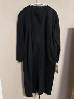 BEAMS LIGHTS 綿麻ノーカラーガウン ビームス