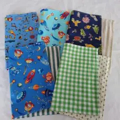 【25×35サイズ】小さめランチョンマット5枚セット　No.3　ハンドメイド