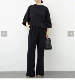 極美品/2024年✨ドゥーズィエムクラス dumblefit タックパンツ 黒 極美品/2024年✨ドゥーズィエムクラス dumblefit タックパンツ 黒