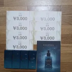 北の達人コーポレーション 金券 3000円×7枚＋YOIPEEL 美容液4個