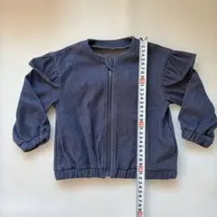 80 GU アウター 羽織 デニム フリル ジャンパーのサムネイル