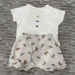 【美品】半袖Tシャツ&パンツ 60-70cm