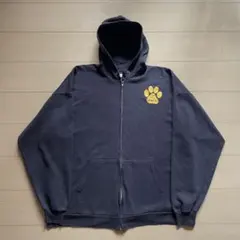 90s port & company ジップパーカー ブラック 2XLのサムネイル