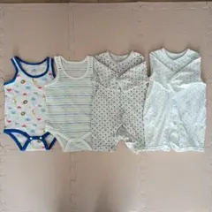 カバーオール　ロンパース肌着 4点セット