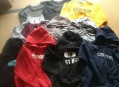 古着　10枚まとめ売り　パーカー　トレーナー　ジップアップパーカーなど