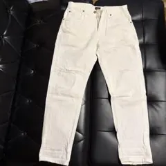 Lee x BEAMS ストレートデニム ダメージ加工 ホワイトのサムネイル