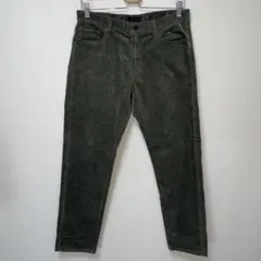 UNIQLO JEANS ヒートテック　コーデュロイパンツ　カーキ　ストレッチ