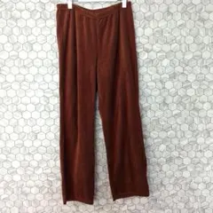 無印良品　十分丈レギンス　ストレッチコーデュロイ　レンガ色　XL