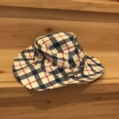 mont-bell 子供　3-6歳向け　バケットハット チェック柄