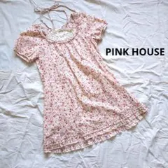 PINK HOUSE♡ドット柄 ピコフリル リボン アンサンブル ピンクベージュ ピンクハウス ピコフリル&リボンデザイン ドット柄トップス - メルカリ