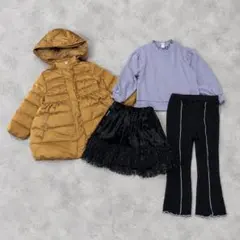 女の子　セット　90 100 まとめ売り　長袖　秋冬　トレーナー　ダウンコート