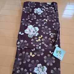 B*E様 新品　紫色の絹100%浴衣 155～165センチ