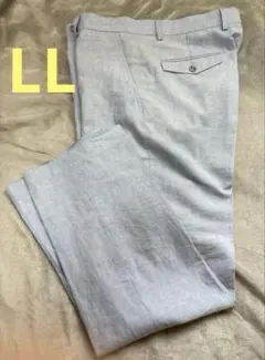 春夏 メンズゴルフ　テーパードパンツ　LL ドライ　ブルーのサムネイル