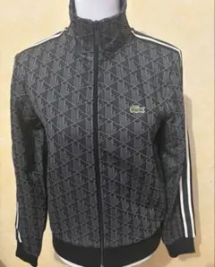 LACOSTE モノグラム ジャカード トラックジャケット XSブラックのサムネイル