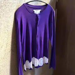 LIMI Feu カーディガン 裾デザイン 染め仕立て ラウンドネックのサムネイル