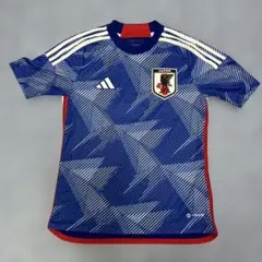 Adidas JFAサッカー日本代表 エンブレム刺繍 ユニフォーム 円陣 160