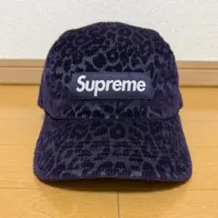 Supreme Leopard Corduroy Camp Cap 23aw