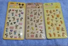 ミッキー チップとデール プーさん ぷくぷくシールセット
