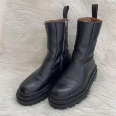 ZARA トラックソール レザーブーツ