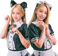 11 2WAY変身黒猫メイド 6点セット メイド コスプレ ゴスロリ ハロウィン