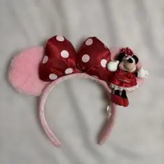 東京ディズニーリゾート ミニーマウス ぬいぐるみ付き 水玉 カチューシャ