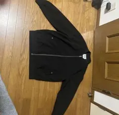 ikka 黒 ジップアップジャケット　Lサイズ 中古美品