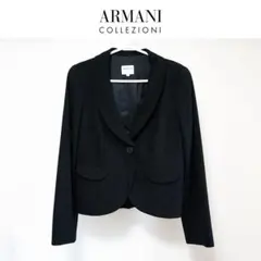 ARMANI COLLEZIONI ウール ショートジャケット ブラックのサムネイル
