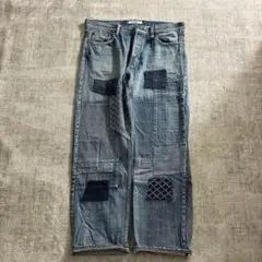 FDMTL ファンダメンタル パッチワーク デニム パンツ - メルカリ