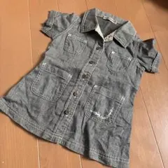 90センチ　JUNKOKOSHINO シャツワンピース　ワンピース