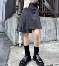 【Six M/シックスエム】アシメデザインミニスカートのサムネイル