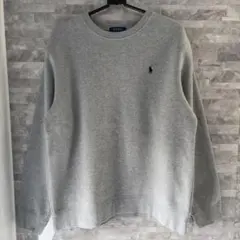 ラルフローレン トレーナー スウェット 現行タグ グレー ポニー 刺繍ロゴ XL