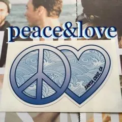 peace&love KNOW THE FEEL 限定型抜wave ステッカーのサムネイル