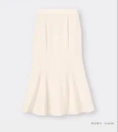 【新品未使用】GU カットソーマーメイドロングスカート　ナチュラル　M