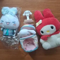 シナモロール、マイメロディ ぬいぐるみセット