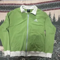 adidas グリーン トラックジャケット