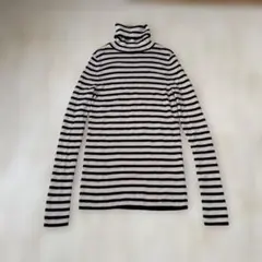 ユニクロ UNIQLO リブタートルネックセーター Lサイズ