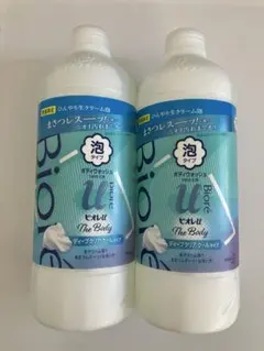 数量限定 ビオレuザボディ泡 ディープクリア クールタイプ詰替450ml×2本のサムネイル