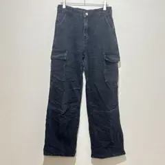 シーイン キッズ ティーン カーゴ デニム パンツ ブラック 160（14Y）