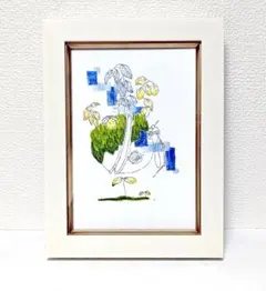 中古 (未使用) 熊谷守一 「 鬼百合に揚羽蝶 」 シルクスクリーン 版画
