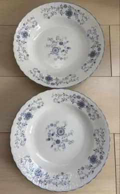 【美品】Eureka SETO-JAPAN 瀬戸焼 深皿2枚セット ブのサムネイル