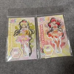 アイカツフレンズ　アクリルスタンド　カレン　ミライ