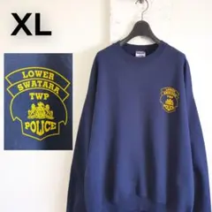 JERZEES スウェット 警察ポリス XL ネイビー 古着