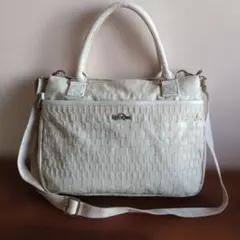 Kipling 編み込みデザイン ショルダーバッグ