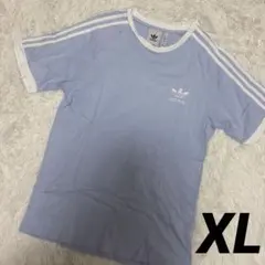 m*t様 【アディダス】adidas　リンガーTシャツ　レアカラー　水色　XL