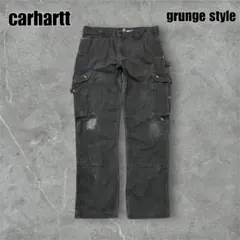 鬼フェードカーハートペインターパンツダブルニーペンキ飛びグランジMOSS