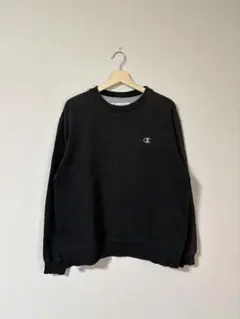 90sChampion ブラック クルーネック トレーナー