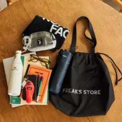 KiU×FREAK'S STORE＊別注エコバッグ＊ブラックのサムネイル