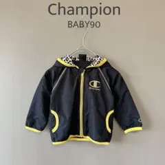 【チャンピオン】BABY90　黒黄ヒョウ柄　フード付ウィンドブレーカー　アウターのサムネイル