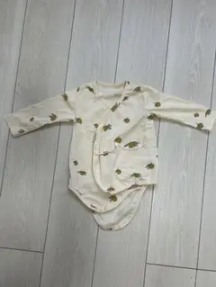 長袖ロンパース　レモン柄　韓国子供服　新生児から